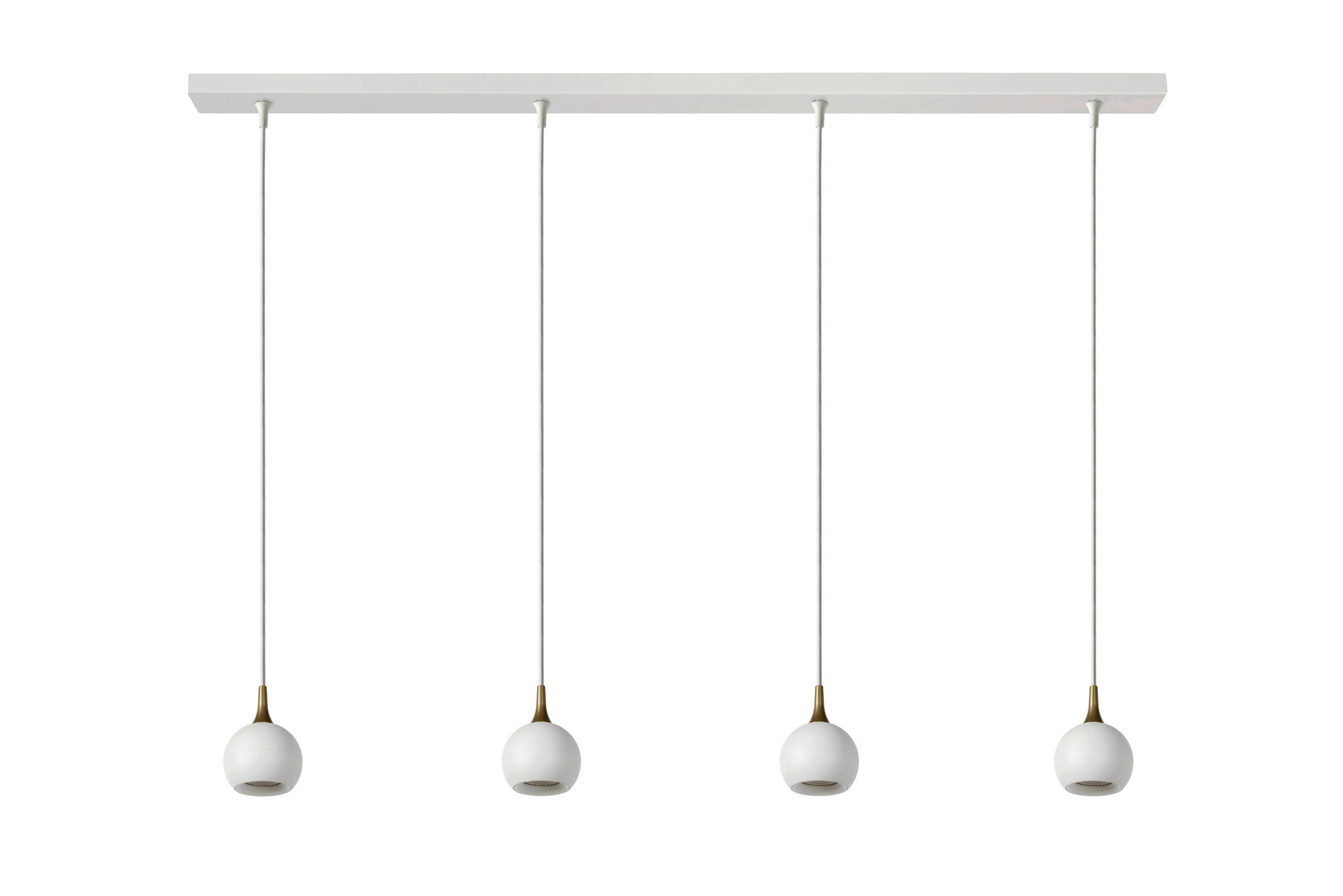 LED-HÄNGELEUCHTE Favori 100/10/100 cm   - Weiß, Design, Metall (100/10/100cm) - Lucide