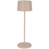 AKKU-TISCHLEUCHTE 11/35 cm  - Sandfarben, Trend, Kunststoff/Metall (11/35cm) - Dieter Knoll