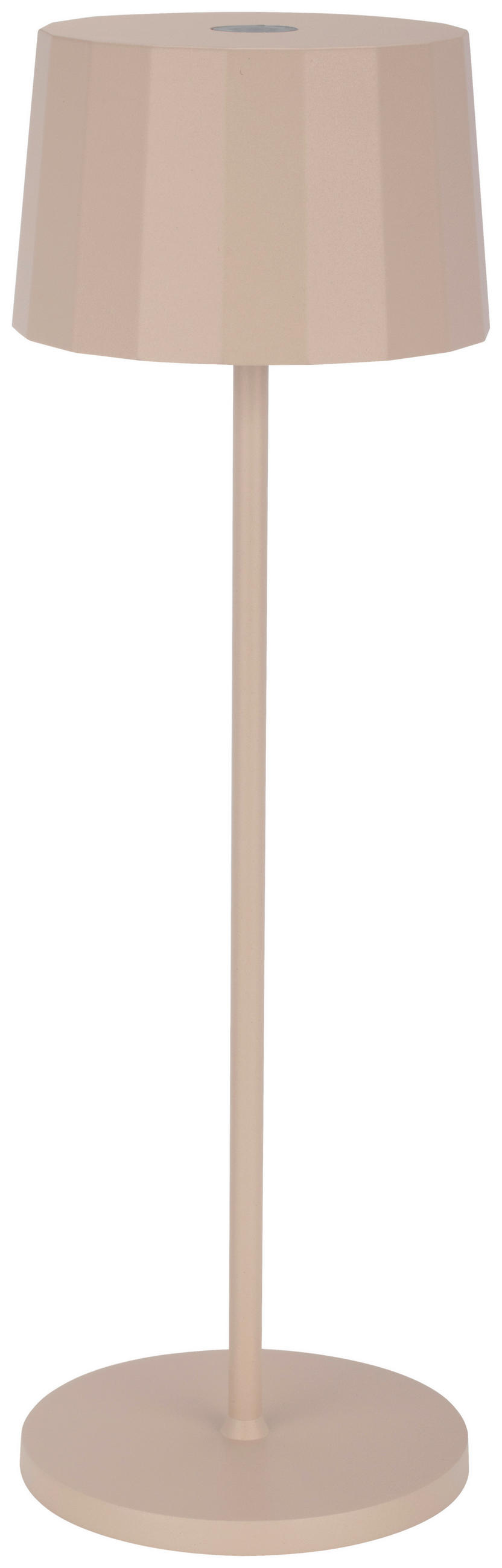 AKKU-TISCHLEUCHTE 11/35 cm  - Sandfarben, Trend, Kunststoff/Metall (11/35cm) - Dieter Knoll