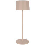 AKKU-TISCHLEUCHTE 11/35 cm  - Sandfarben, Trend, Kunststoff/Metall (11/35cm) - Dieter Knoll