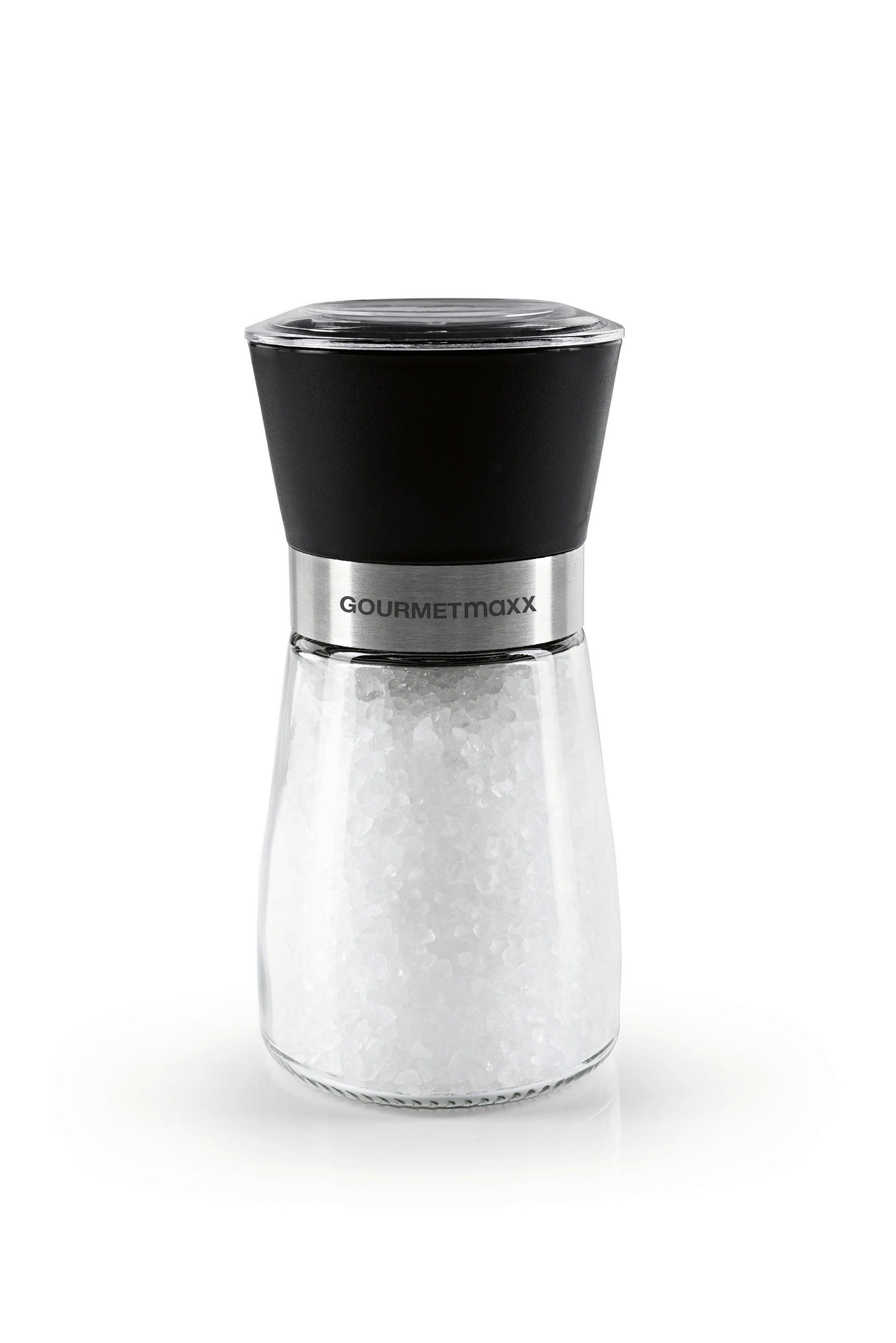 SALZ- UND PFEFFERMÜHLE GOURMETmaxx  - Schwarz, Basics, Glas/Keramik (6,5/13cm) - GOURMETMAXX
