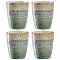 TASSENSET 4-teilig  - Blau/Anthrazit, LIFESTYLE, Keramik (8,2/10/8,2cm) - Leonardo