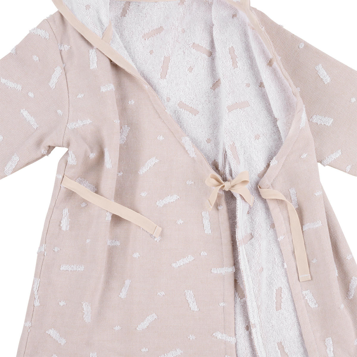 KINDERBADEMANTEL CONFETTI  - Perlmutt, Trend, Textil - Patinio