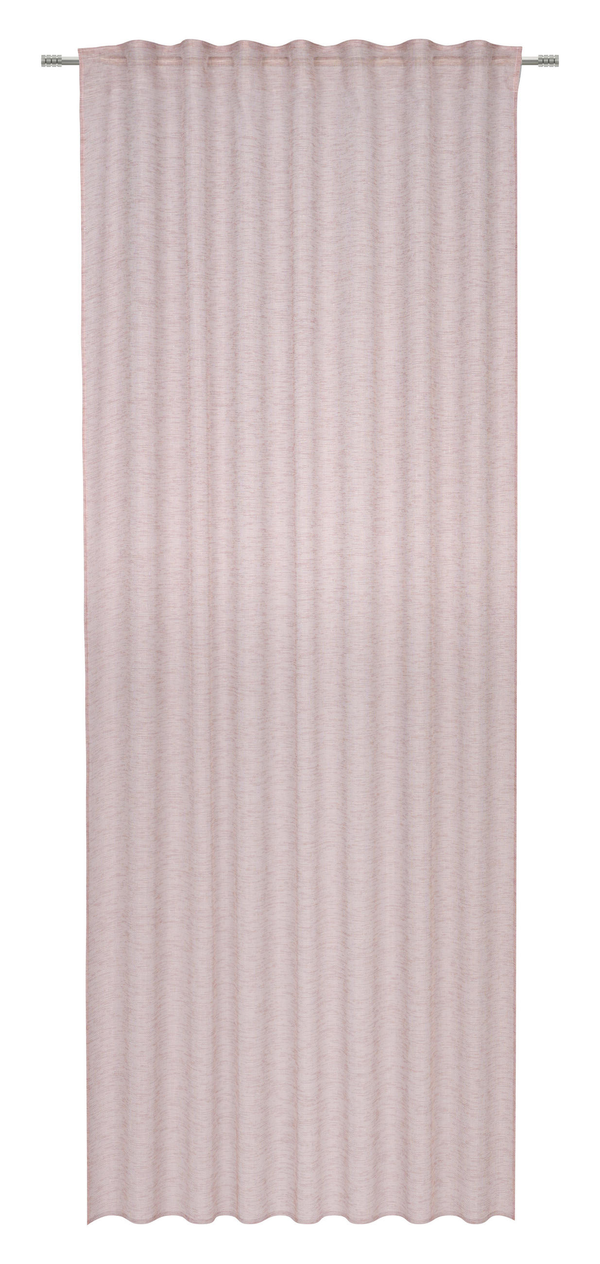 HOTOVÝ ZÁVES, priehľadné, 140/245 cm - ružová, Basics, textil (140/245cm) - Esposa
