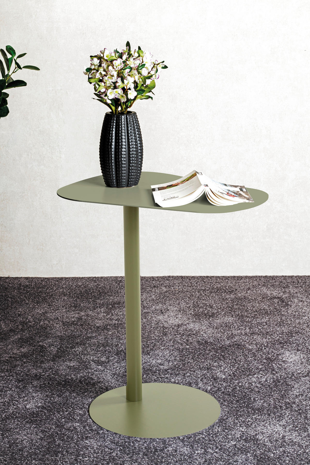 BEISTELLTISCH in Metall 53/38/60 cm  - Grün, Trend, Metall (53/38/60cm)