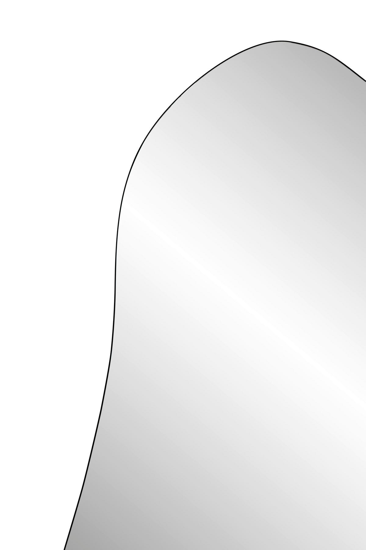 WANDSPIEGEL 80/180/2 cm    in Freiform  - Schwarz, Design, Glas/Holzwerkstoff (80/180/2cm) - MID.YOU