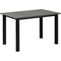 ESSTISCH 120/80/76 cm Nachbildung  Metall, Holzwerkstoff gastro- und objekttauglich rechteckig Grau  - Schwarz/Grau, MODERN, Holzwerkstoff/Metall (120/80/76cm) - MID.YOU