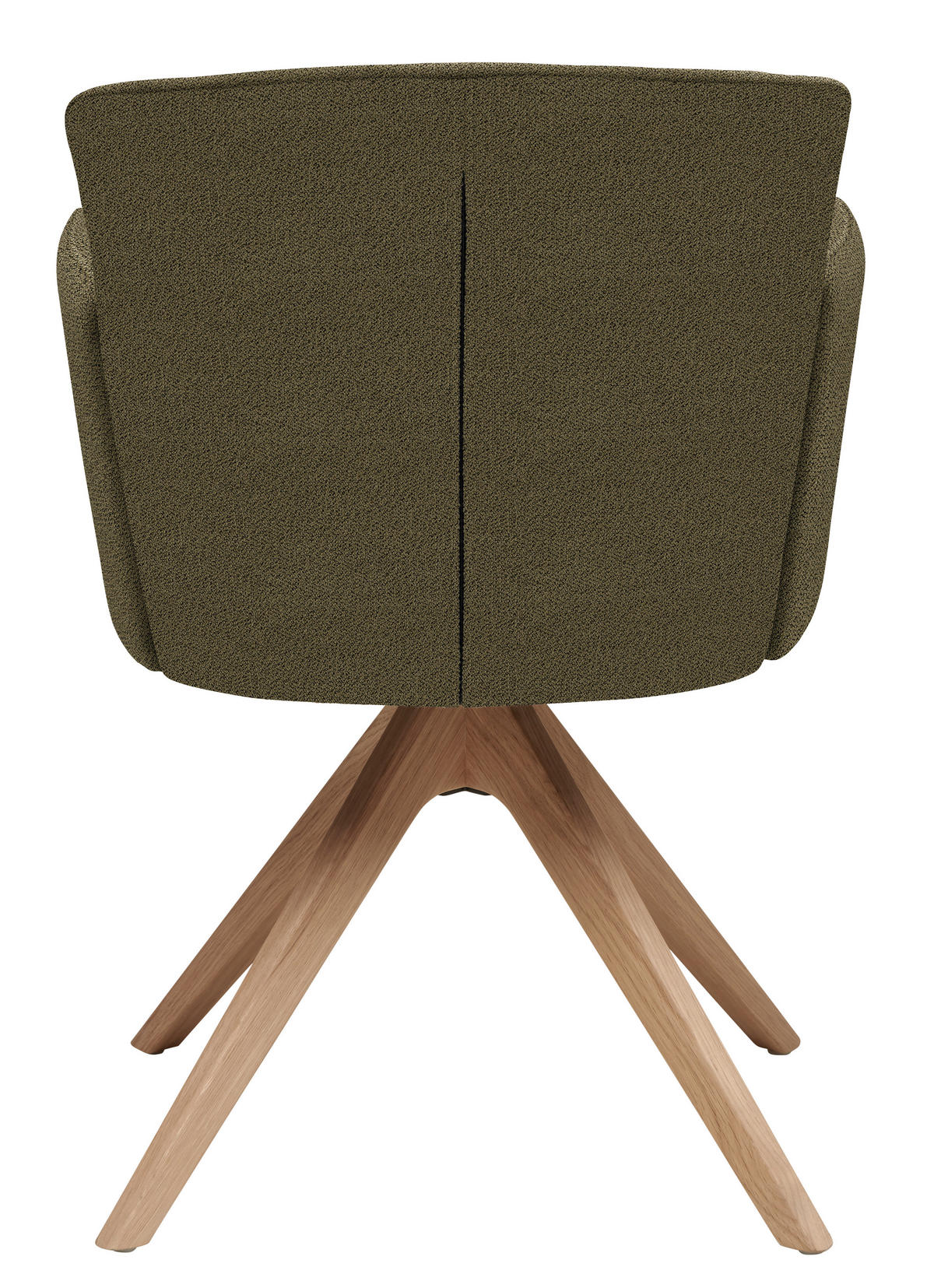 ARMLEHNSTUHL in Holz, Textil Olivgrün, Wildeiche  - Wildeiche/Olivgrün, Design, Holz/Textil (58/83/62cm) - Venjakob