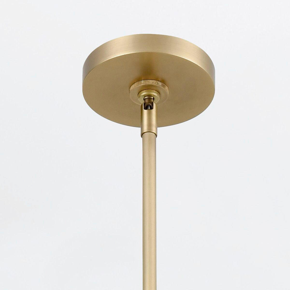 LED-HÄNGELEUCHTE Alora 80/6,4/11,4 cm   - Teakfarben, Natur, Leder/Kunststoff (80/6,4/11,4cm) - Elstead Lighting