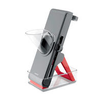 GEMÜSEHOBEL - Bordeaux/Anthrazit, Basics, Kunststoff/Metall (10/10/29cm) - moHA!