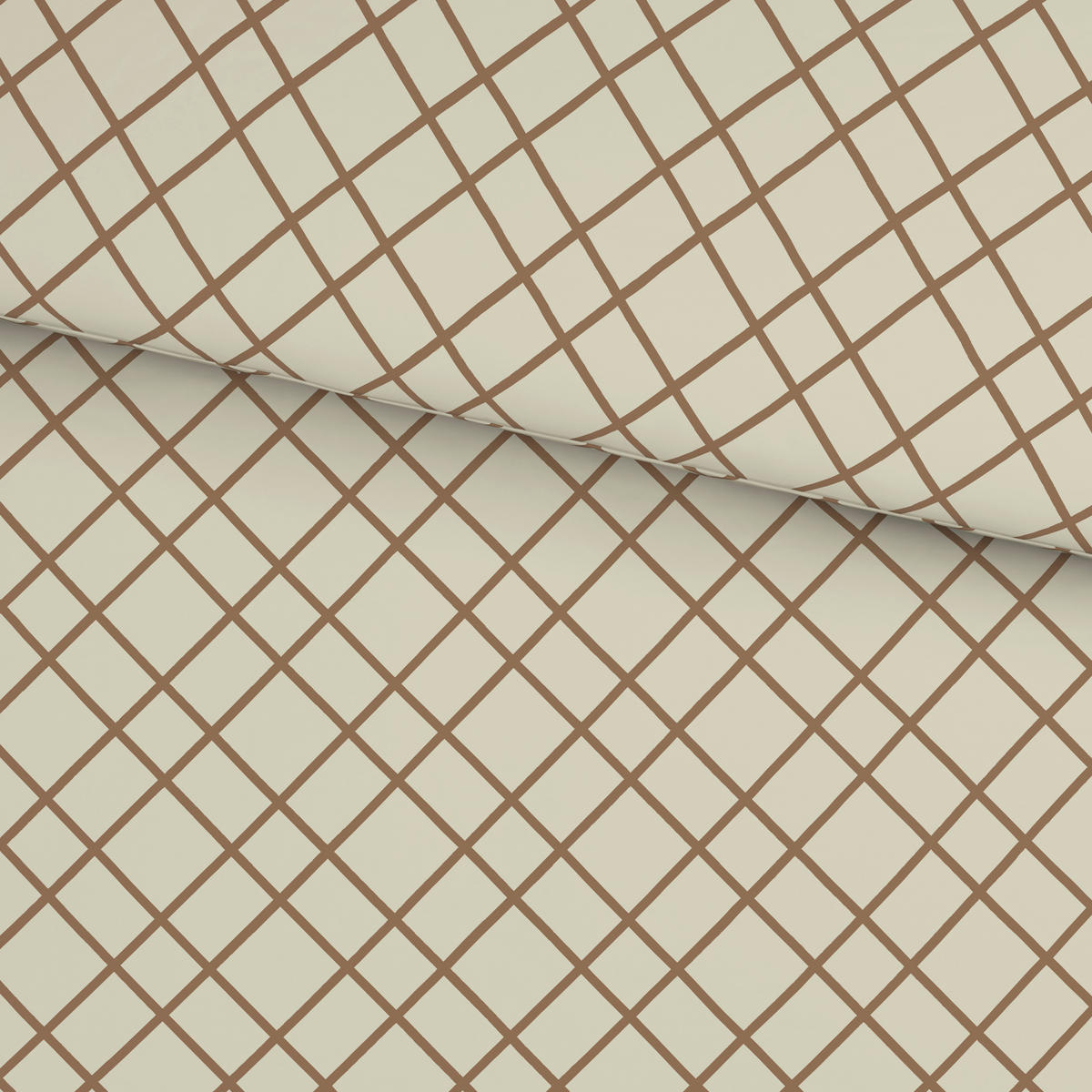 BETTWÄSCHESET Flanell 200/210 cm  65 cm/100 cm  - Creme/Braun, Konventionell, Textil (200/210cm) - Esposa
