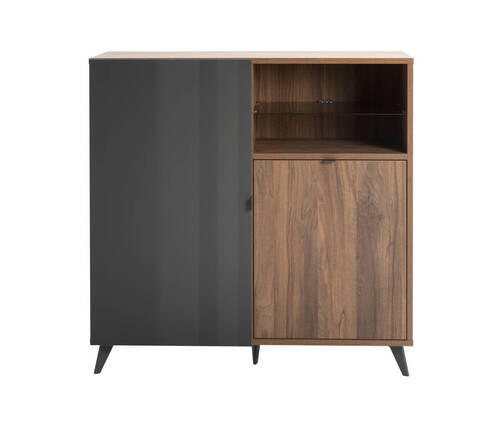 VISOKA KOMODA,  - Design, kovina/umetna masa (120/121cm) - Carryhome