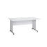 SCHREIBTISCH - Alufarben/Weiß, KONVENTIONELL, Holzwerkstoff/Metall (160/75/80cm) SCHREIBTISCH - Alufarben/Weiß, KONVENTIONELL, Holzwerkstoff/Metall (160/75/80cm)