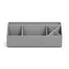 TISCHORGANIZER    12.5/33/12.5 cm  - Grau, Basics, Karton/Papier (12.5/33/12.5cm)