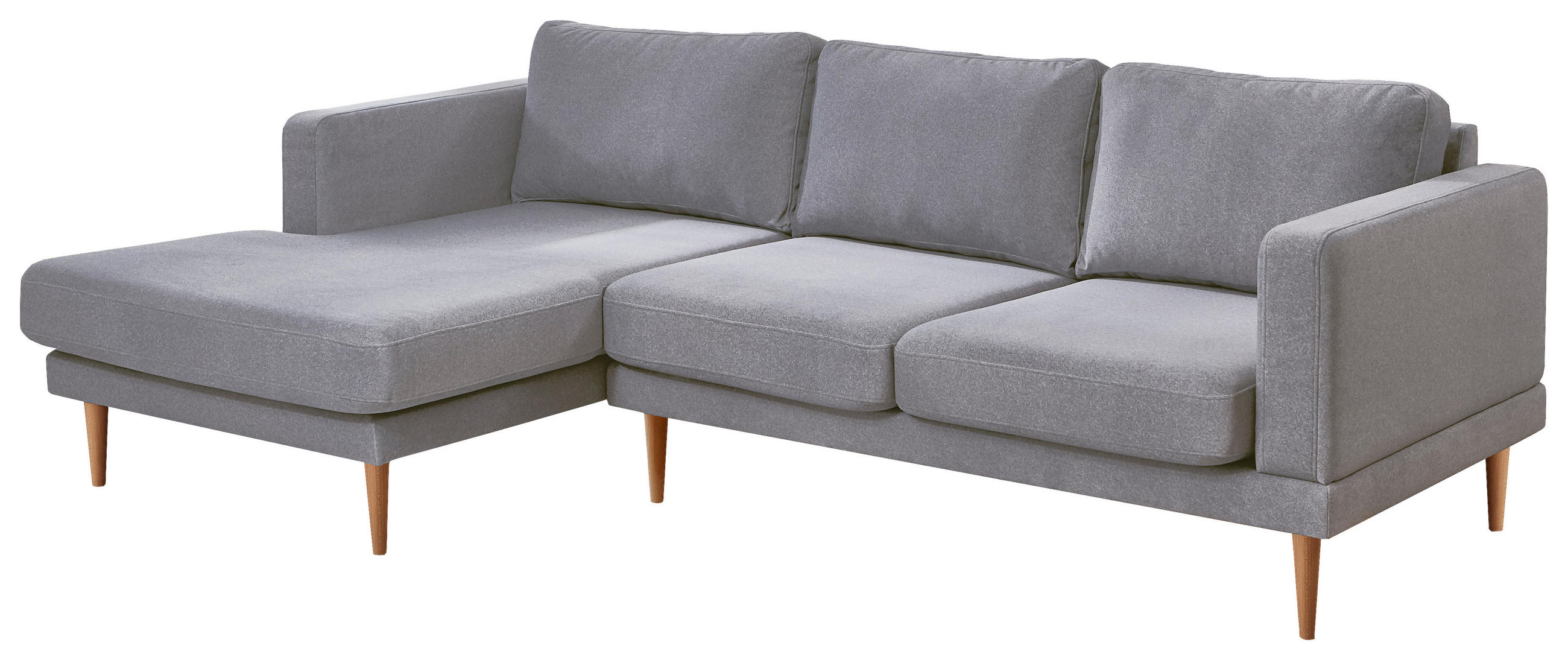 Carryhome ROHOVÁ SEDACIA SÚPRAVA, textil, svetlosivá