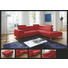 WOHNLANDSCHAFT in Leder Rot - Chromfarben/Rot, Design, Leder/Metall (268/205cm) - Pure Home Lifestyle WOHNLANDSCHAFT in Leder Rot - Chromfarben/Rot, Design, Leder/Metall (268/205cm) - Pure Home Lifestyle