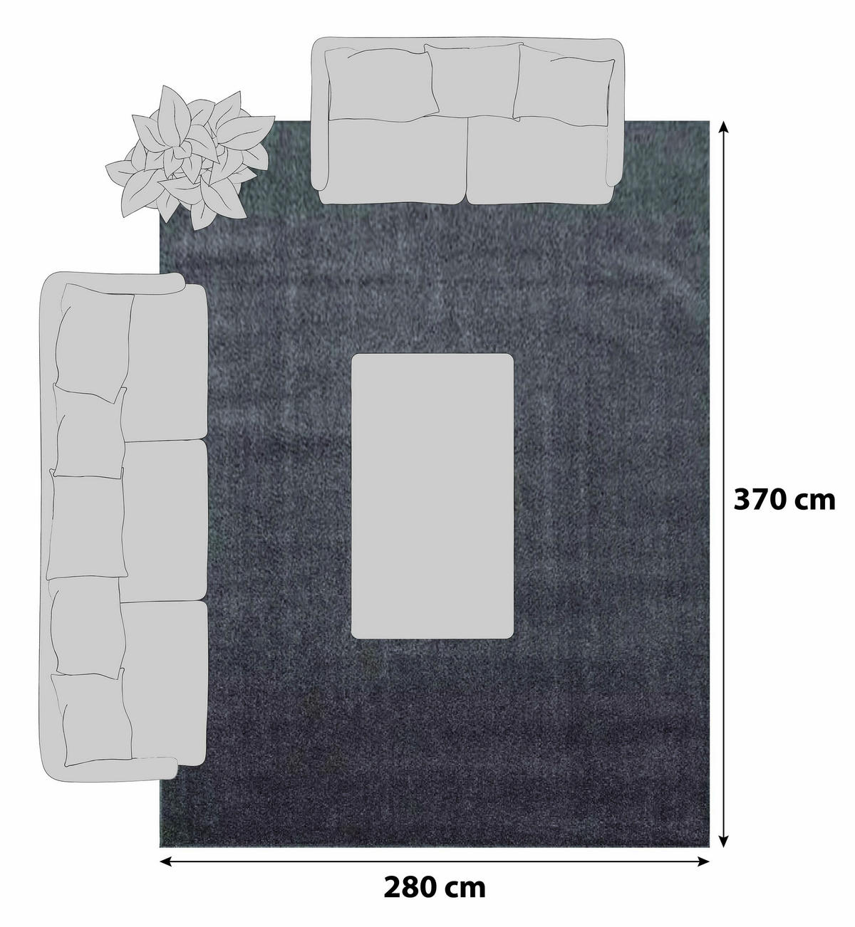 RYAMATTA 280/370 cm ATA 7000  - ljusbrun, Design, textil (280/370cm) - Novel