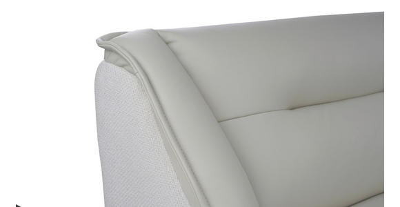 ECKBANK 178/237 cm Struktur Echtleder Schwarz, Beige   - Beige/Schwarz, Design, Leder/Textil (178/237cm) - Novel