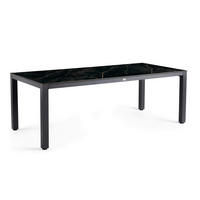 GARTENTISCH Metall, Kunststoff Anthrazit, Schwarz rechteckig  - Anthrazit/Schwarz, Basics, Kunststoff/Metall (240/100/75cm) - Tierra Outdoor