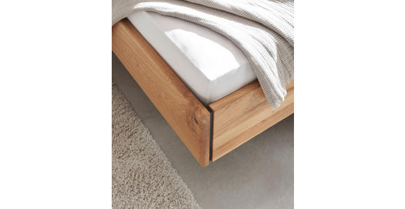 BETTANLAGE 180/200 cm  in Anthrazit, Wildeiche  - Wildeiche/Anthrazit, Natur, Holz (180/200cm) - Valnatura