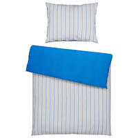 BETTWÄSCHE S.OLIVER SATIN Satin 140/200 cm  - Blau/Naturfarben, LIFESTYLE, Textil (140/200cm) - S. Oliver