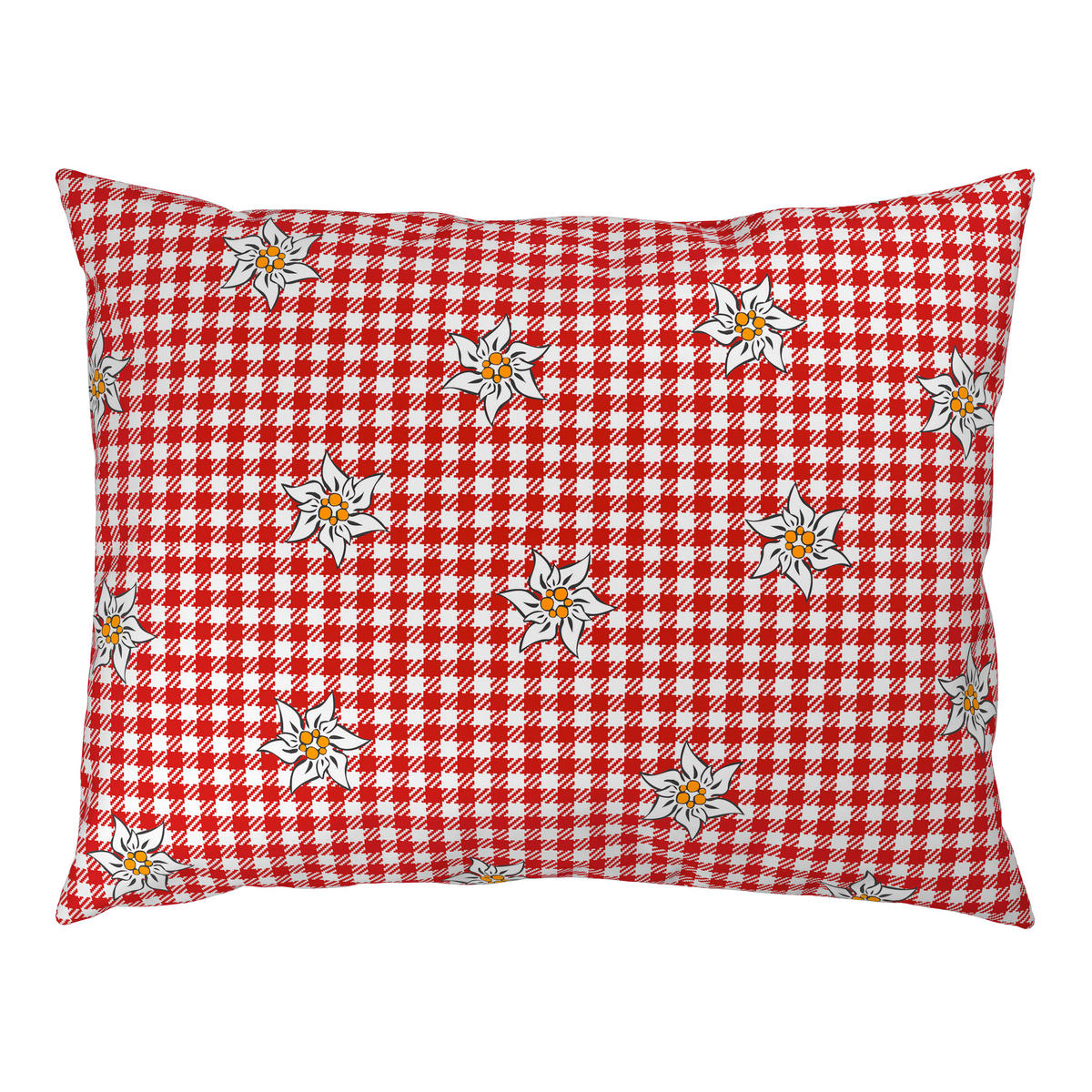 POSTELJNINA TANJA 140/200 cm saten rdeča, bela  - rdeča/bela, Konvencionalno, tekstil (140/200cm) - Esposa