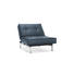 SESSEL Blau - Blau/Chromfarben, Design, Textil/Metall (90/79/115cm) - Innovation
