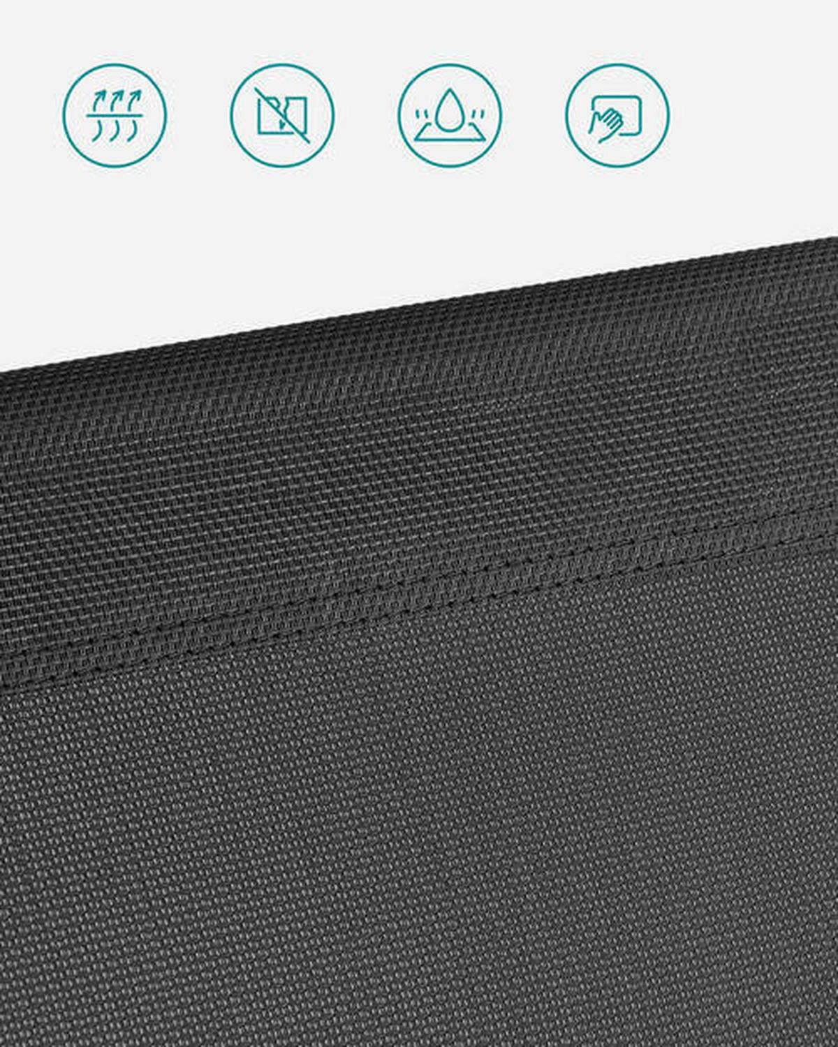 SONNENLIEGE 71/38/200 cm  - Grau, Basics, Textil/Metall (71/38/200cm) - Modante