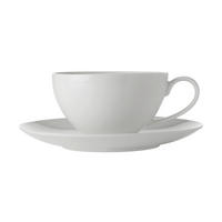 ŠÁLKA S TANIERIKOM porcelán - biela, Basics, keramika (400ml) - Maxwell & Williams