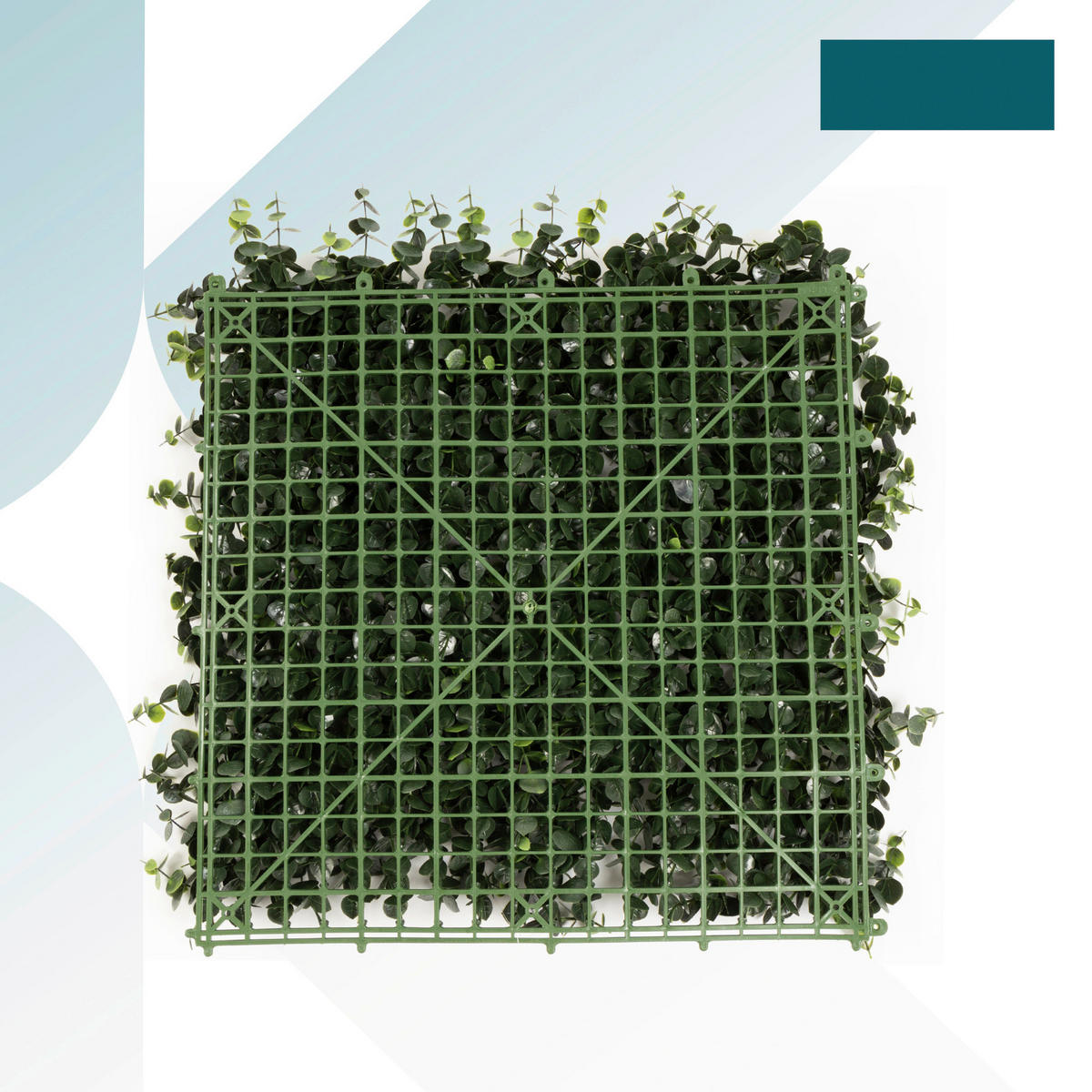Wandverkleidung Pflanzenwand Kunststoff  - Jadegrün/Mintgrün, Trend, Kunststoff (50/50cm) - Floordirekt