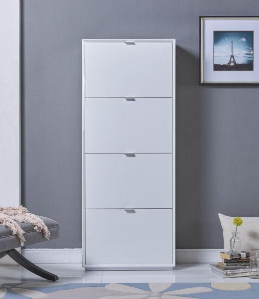 CIPELARNIK  bela  pločasti materijal     - bela/srebrna, Dizajnerski, pločasti materijal/plastika (65/160/25cm) - Xora