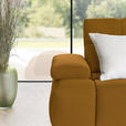 ECKSOFA in Struktur Senfgelb  313/233 cm  - Senfgelb/Schwarz, Design, Kunststoff/Textil (313/233cm) - Emilio Belluti