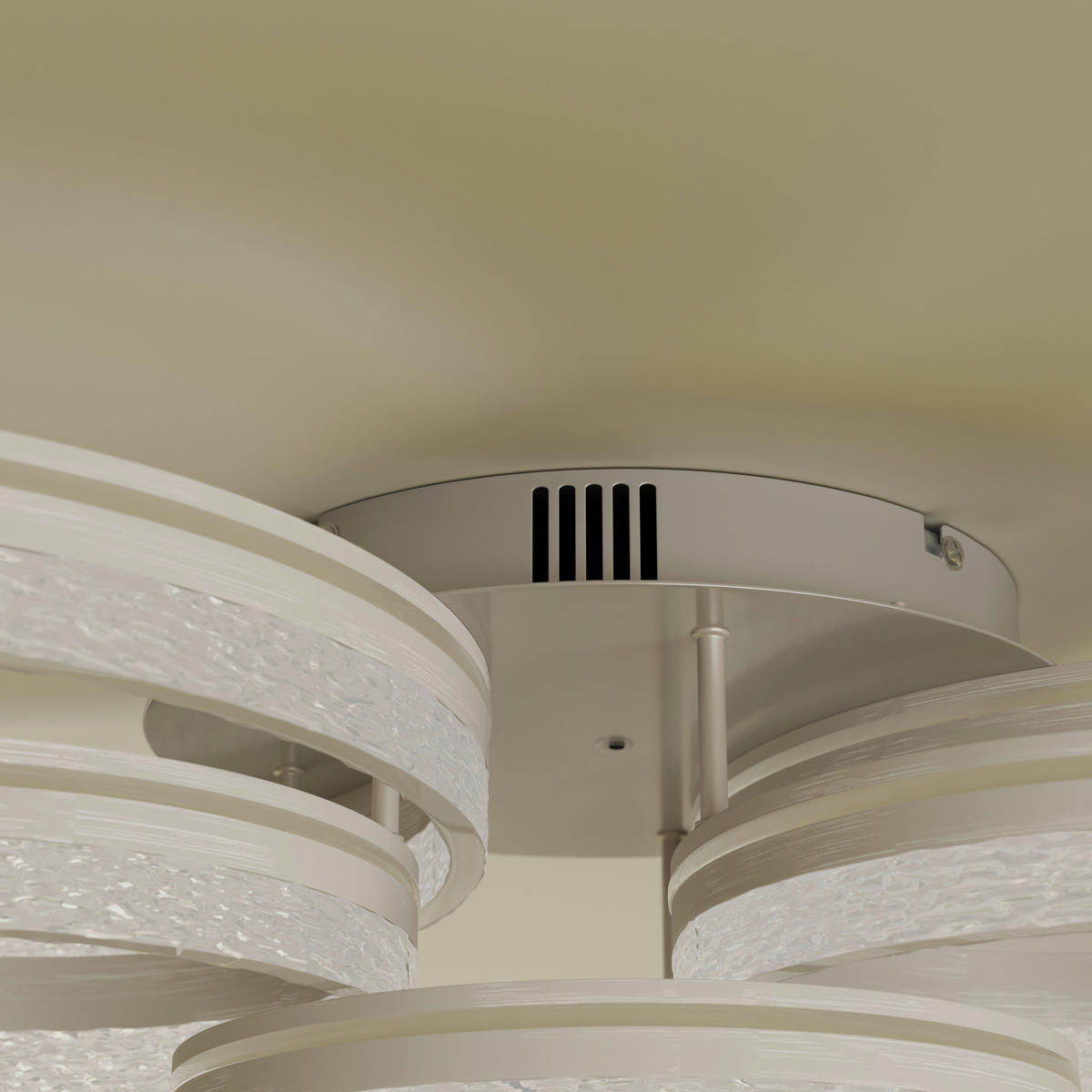 LED-DECKENLEUCHTE Swansea 100/56/22 cm   - Cappuccino, Design, Kunststoff/Metall (100/56/22cm) - Novel