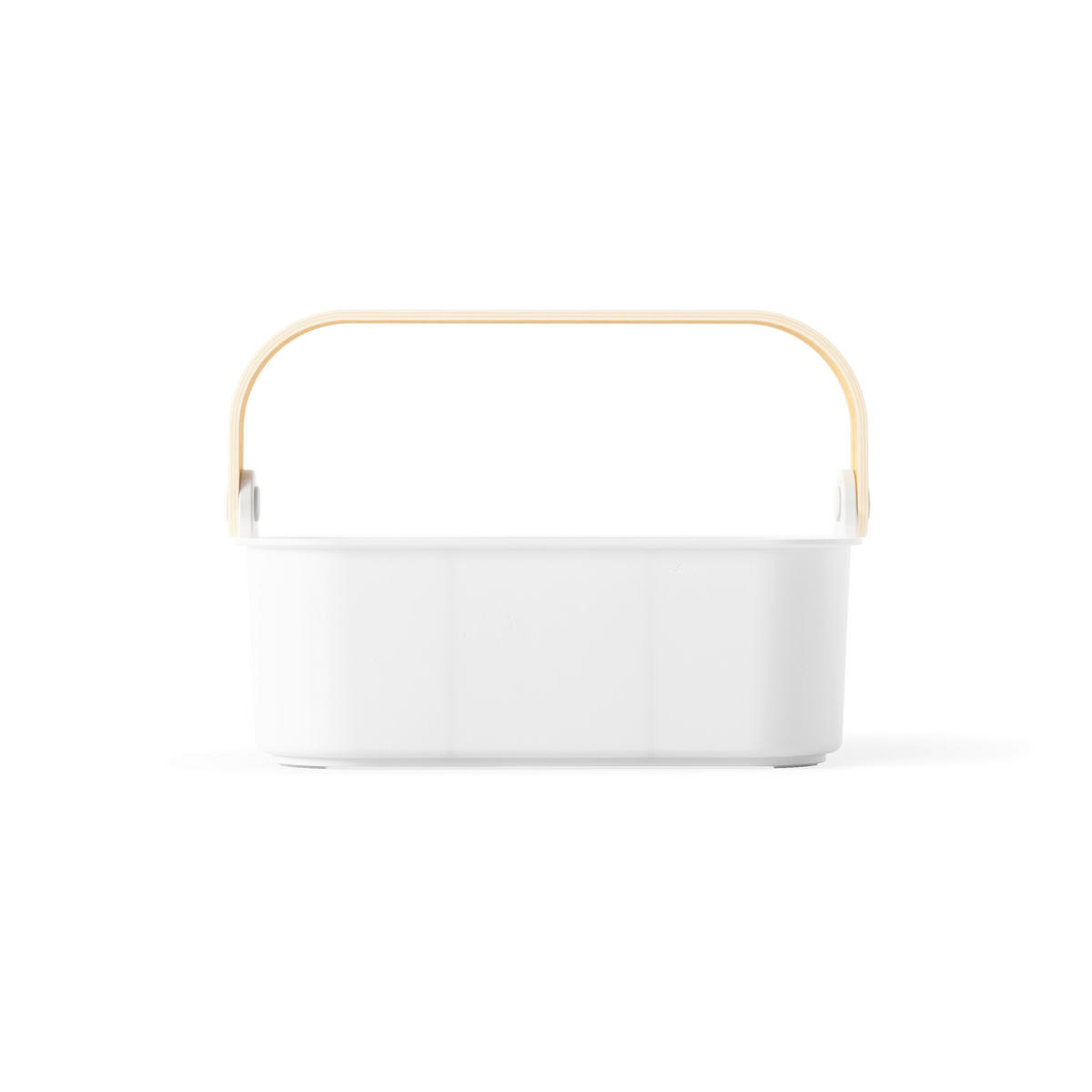 ORGANIZATOR         17/12/28 cm            - bela/naravne barve, Basics, umetna masa/les (17/12/28cm) - Umbra