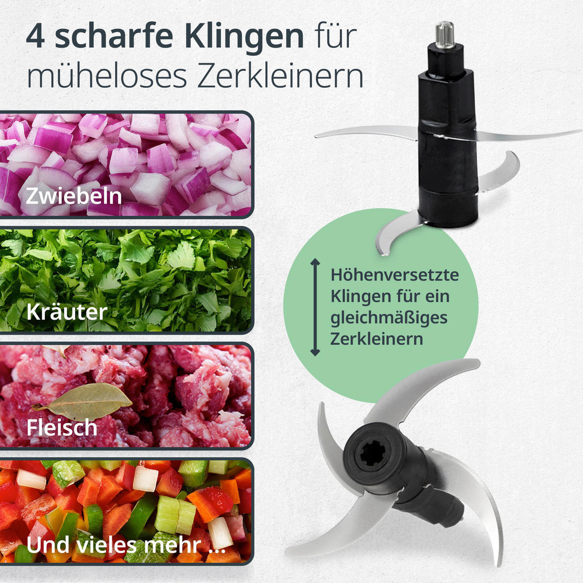UNIVERSALZERKLEINERER elektr. Zerkleinerer  - Schwarz, Basics, Kunststoff/Metall (17,7/17,7/25,6cm) - ADE