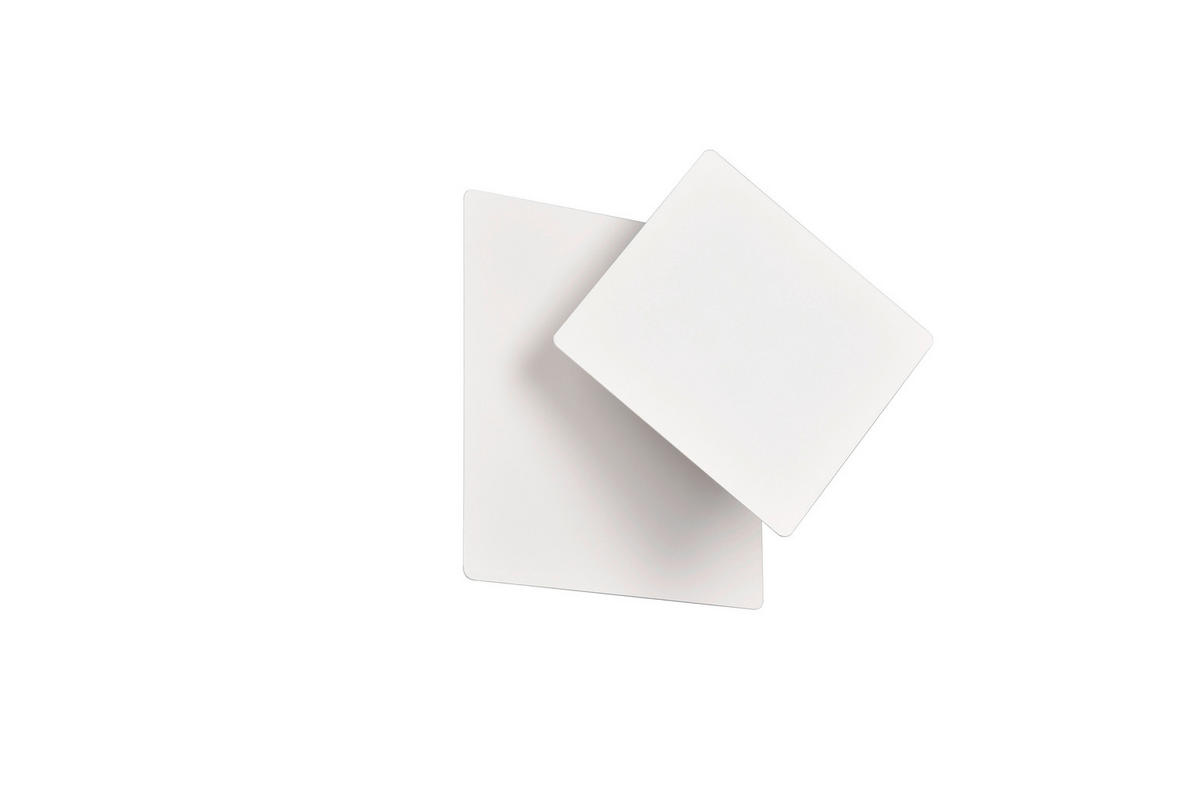 LED-WANDLEUCHTE - Weiss, Design, Metall (18/18/7.2cm) - Trio Leuchten