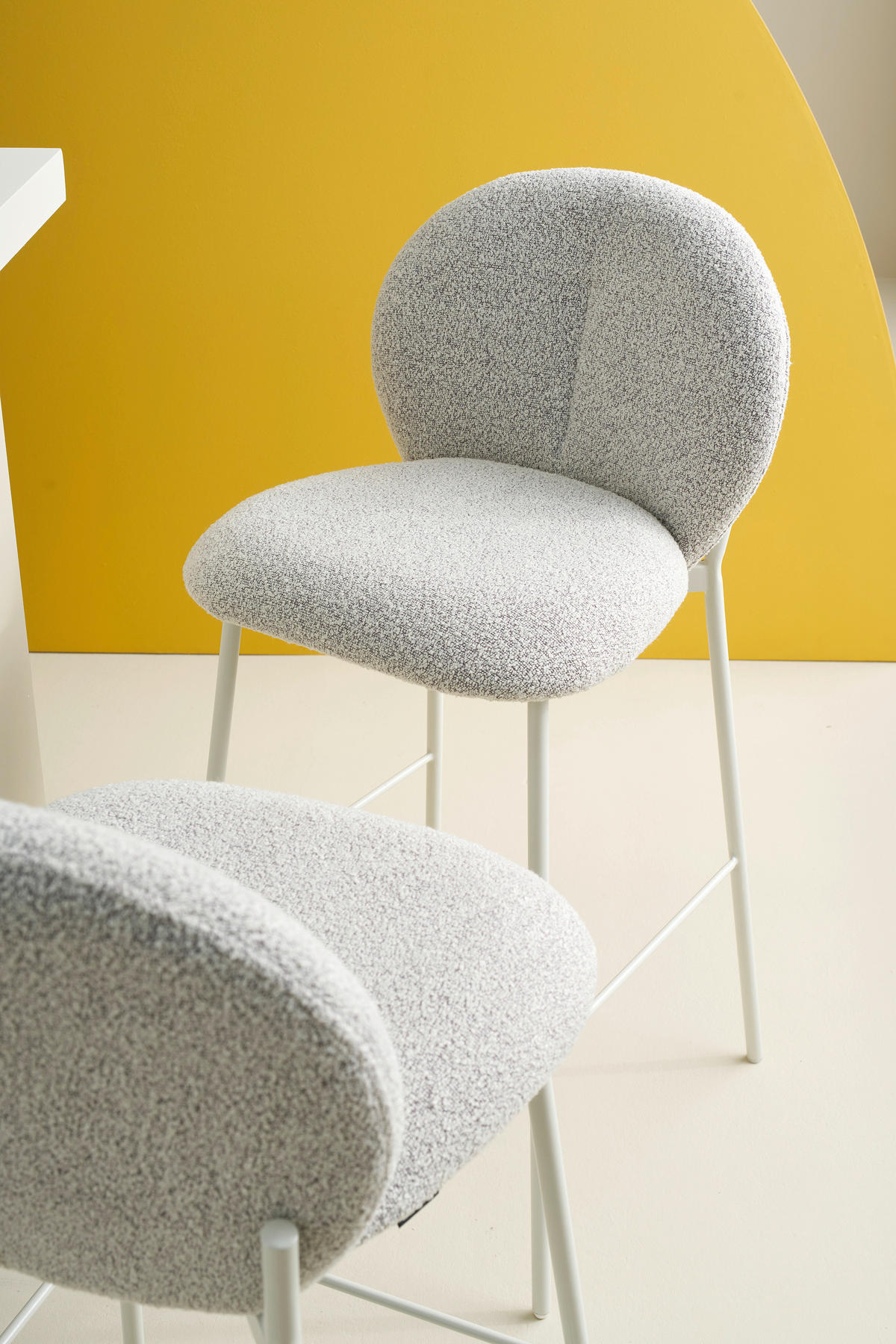 BARHOCKER-SET in Greige  - Greige/Seidengrau, MODERN, Textil/Metall (47/102,7/52cm) - Schöner Wohnen