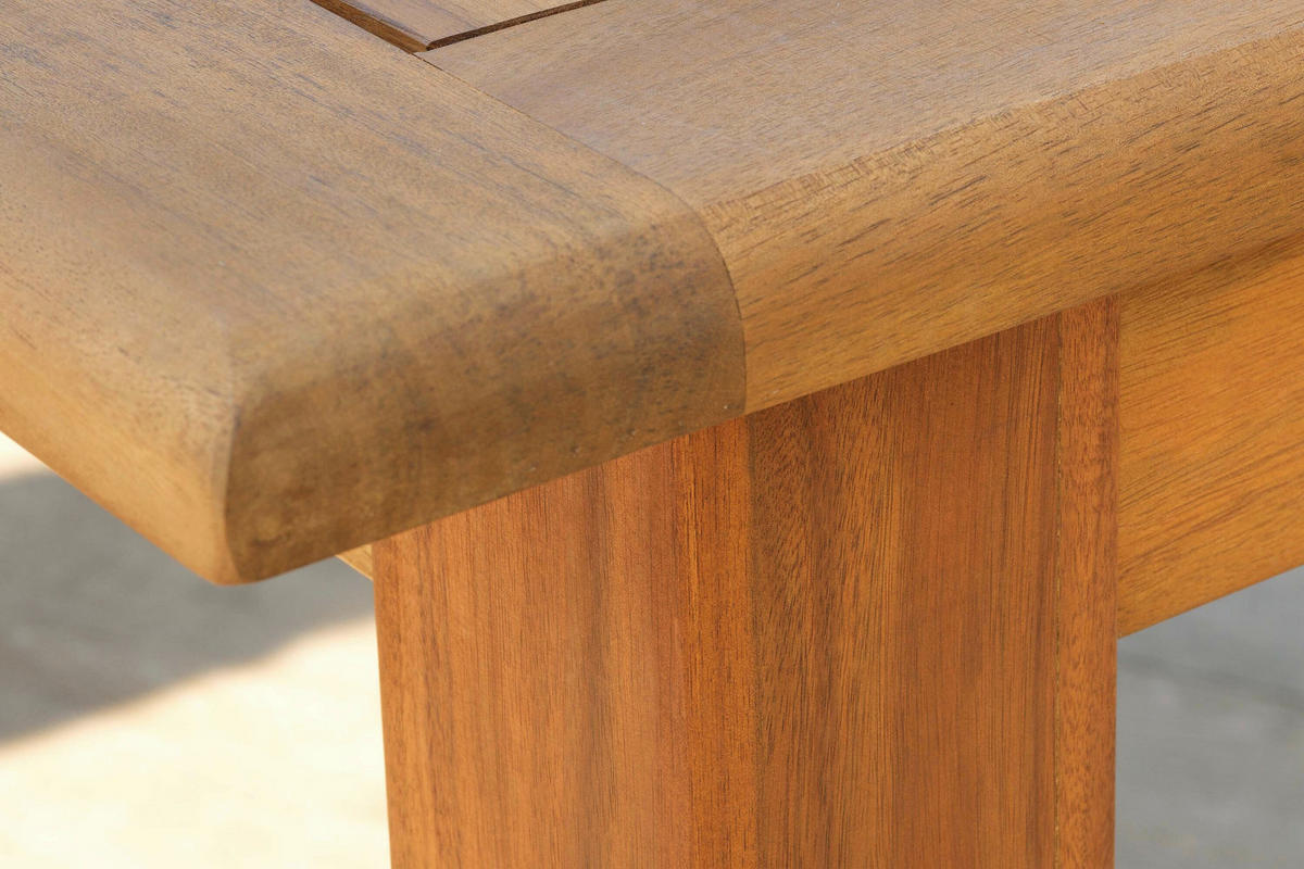 GARTENTISCHGRUPPE  - Beige/Akaziefarben, KONVENTIONELL, Holz/Textil - Gardenson