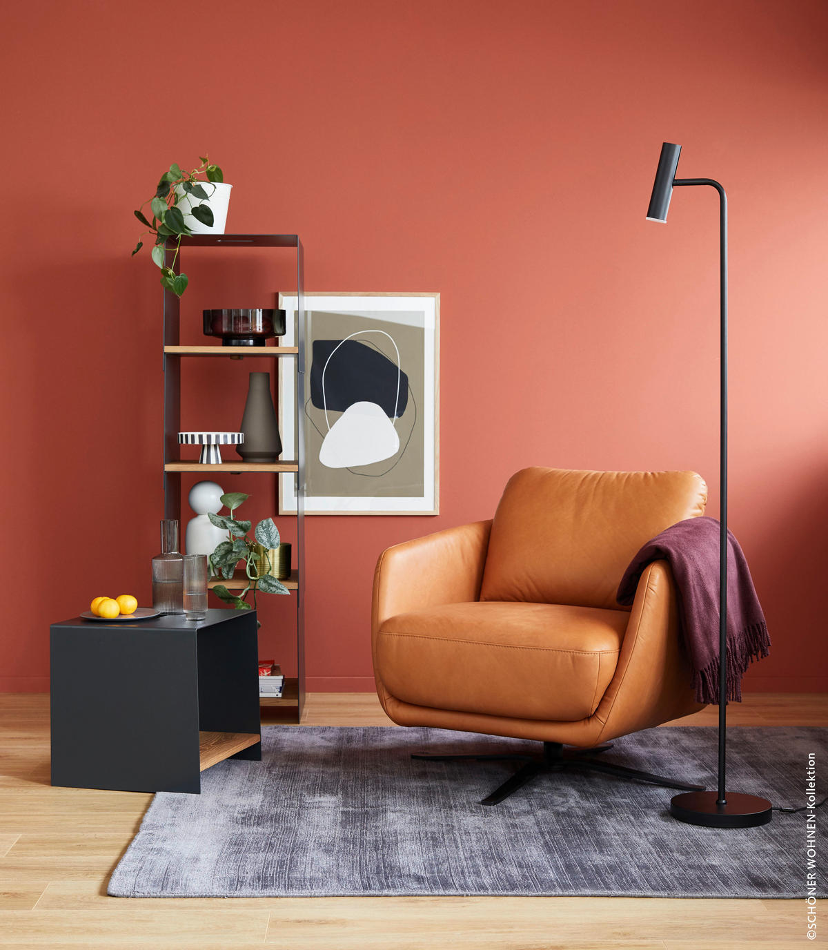 LED-STEHLEUCHTE 23/154 cm    - Schwarz, Design, Metall (23/154cm) - Schöner Wohnen