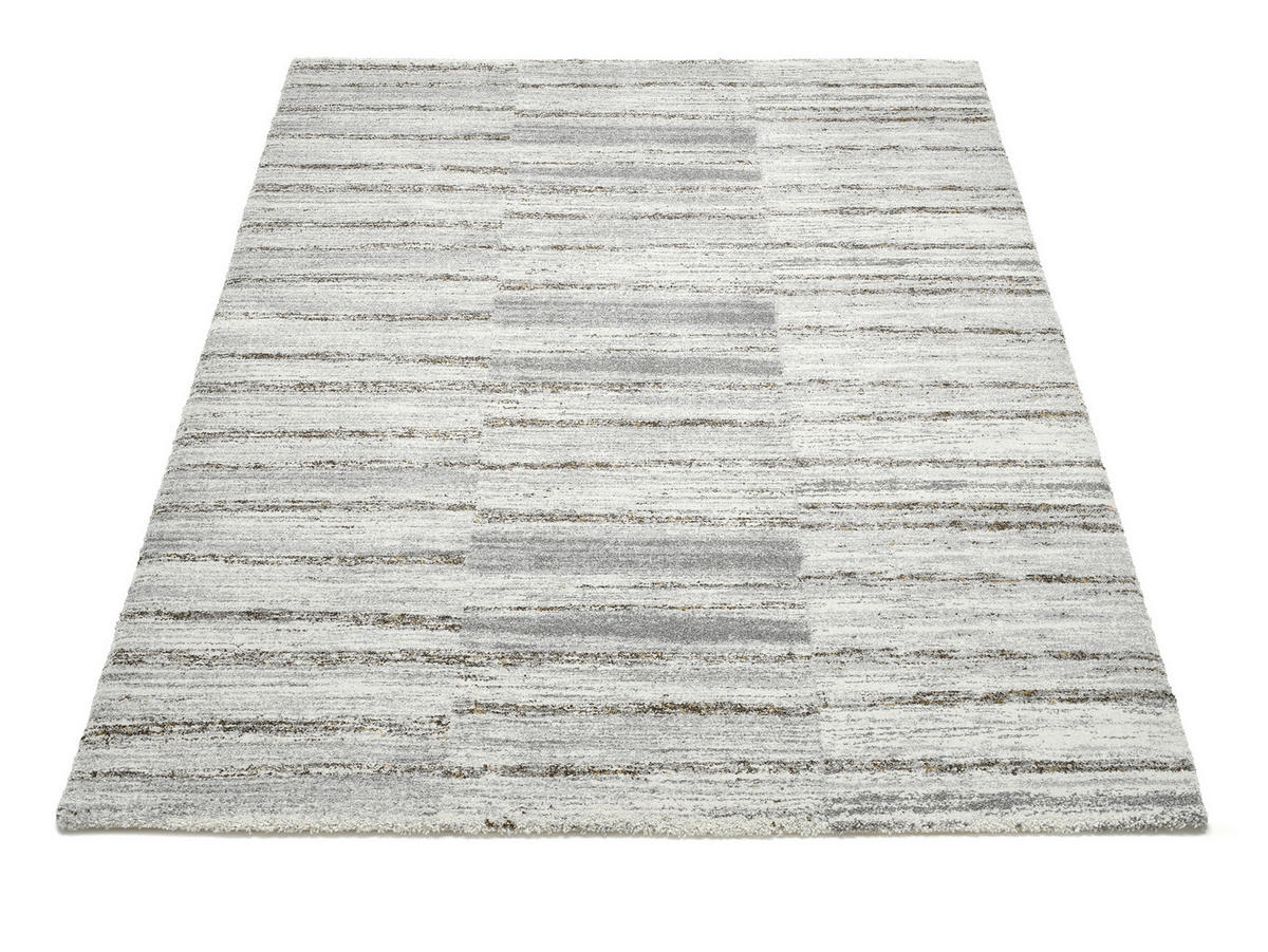 WEBTEPPICH 160/230 cm Ignis Fumo Grau, Hellgrau, Beige  - Beige/Hellgrau, Design, Textil (160/230cm) - Novel