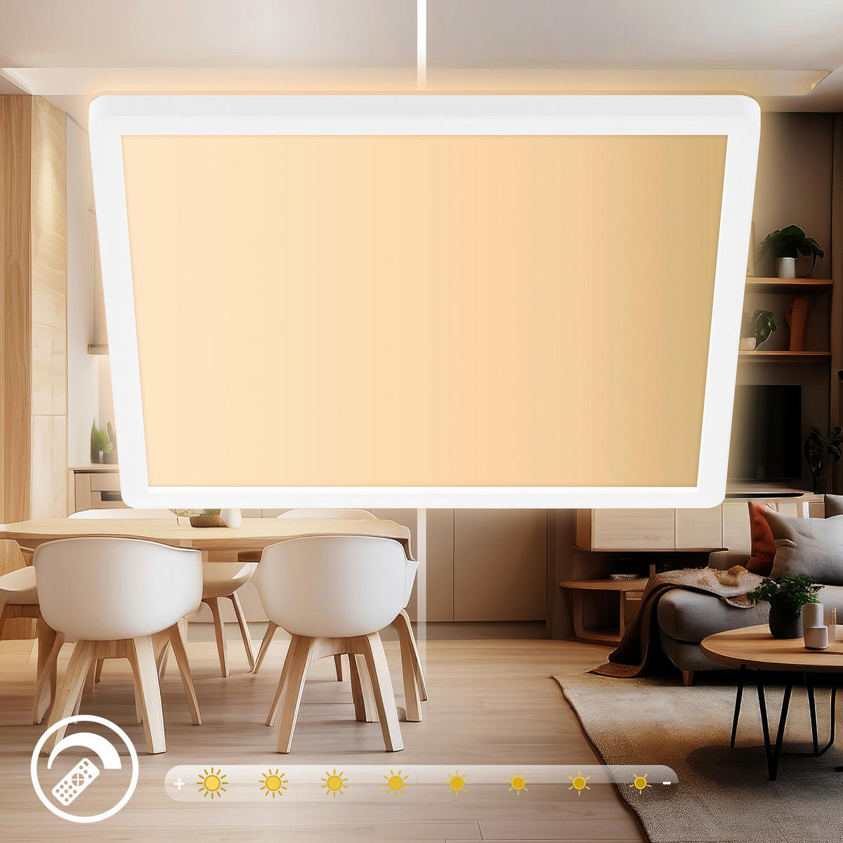 LED-PANEEL Tava A 29/29/3 cm   - Weiß, Basics, Kunststoff (29/29/3cm)