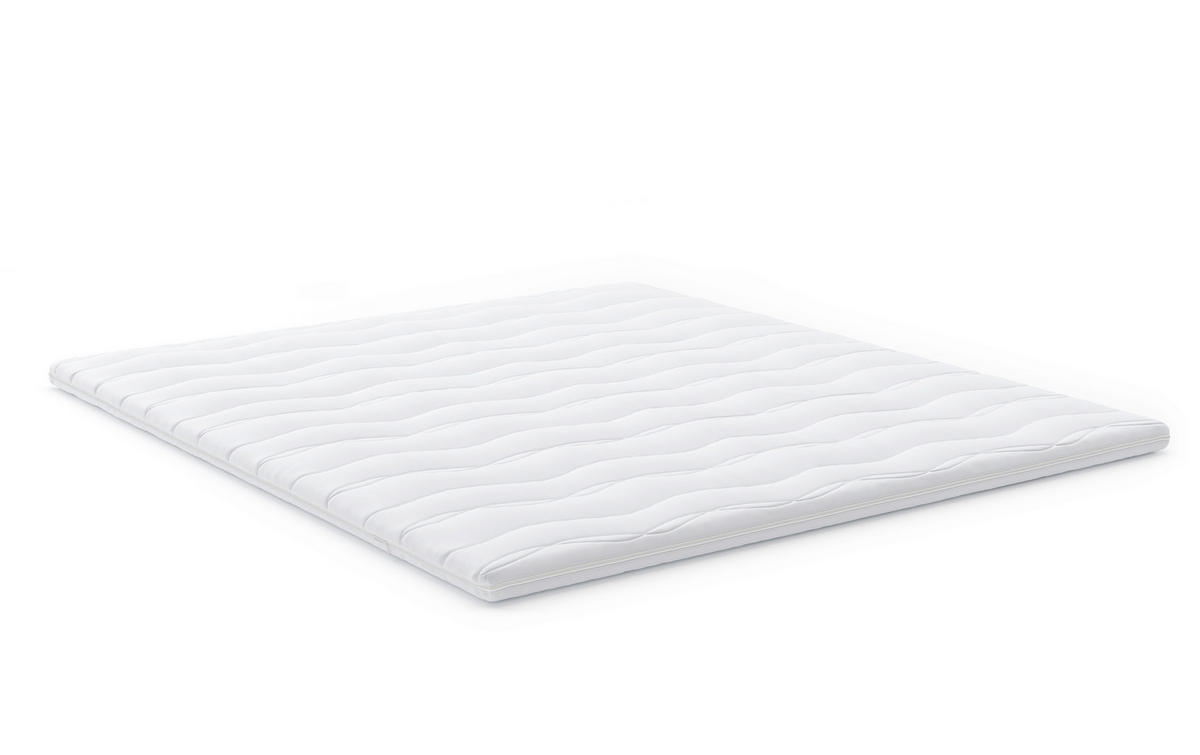 FEDŐMATRAC 160/200 cm  - fehér, Basics, textil (160/200cm) - Sleeptex