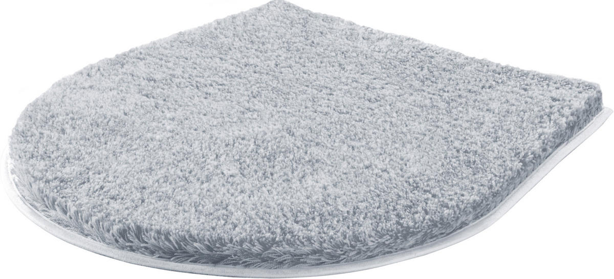 WC-DECKELBEZUG Grau 47/50 cm  - Grau, Basics (47/50cm) - Grund