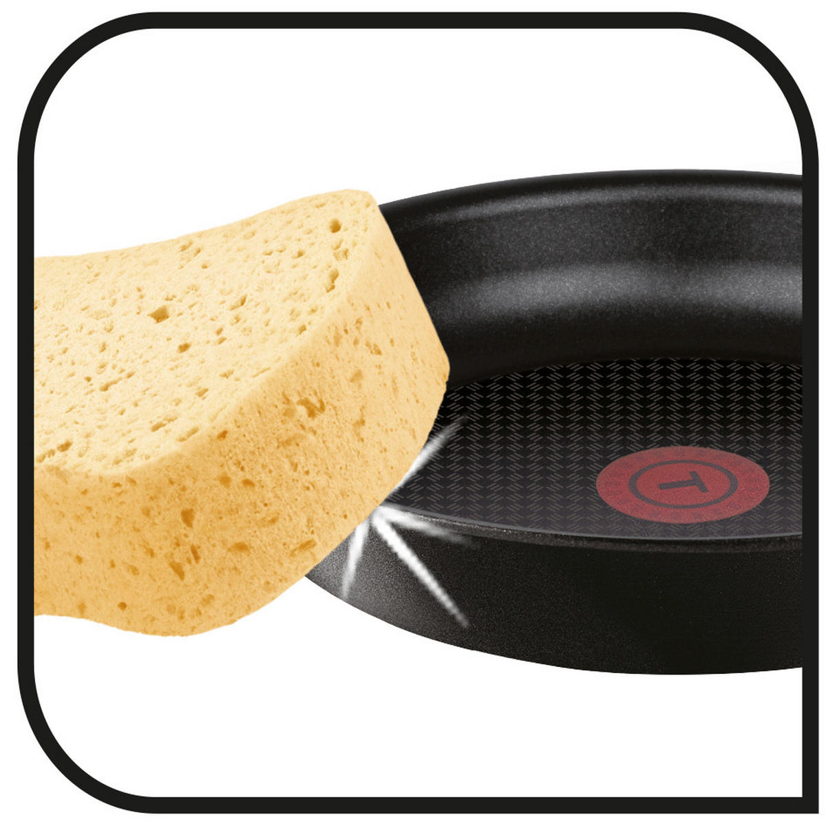 SCHMORPFANNE Tefal 24 cm  - Schwarz, Basics, Metall (24cm) - Tefal