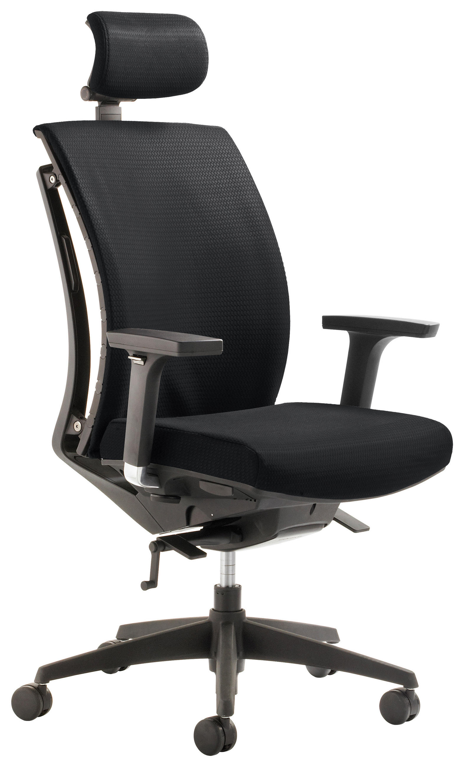 Chefsessel in Webstoff Schwarz