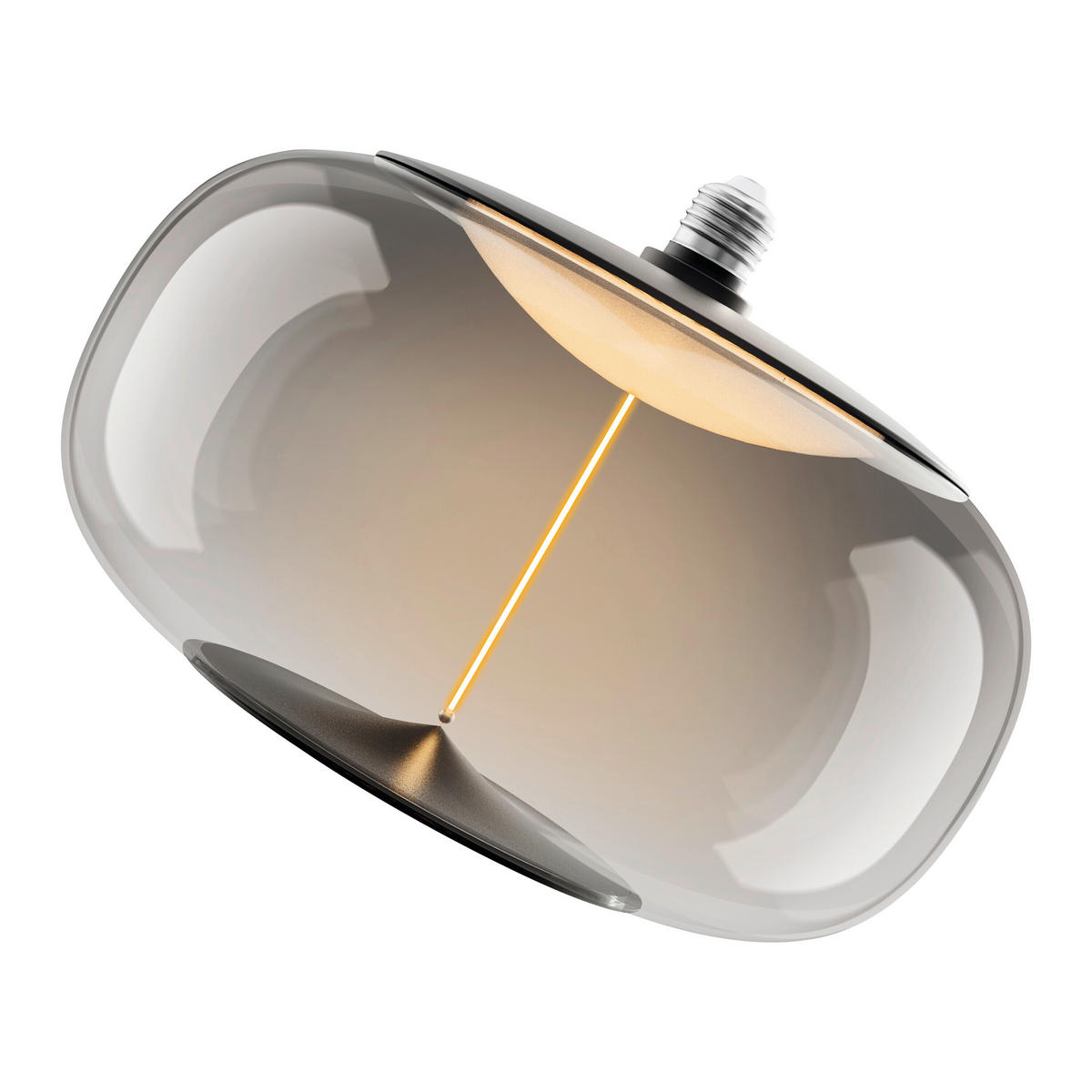 LED-LEUCHTMITTEL   E27 12 W 350 lm  - Grau, KONVENTIONELL, Kunststoff (30/21cm) - Osram