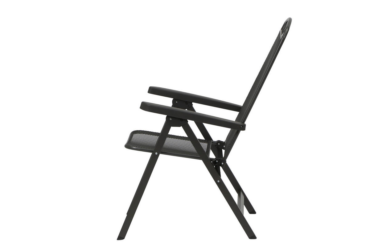 GARTENGARNITUR 4-teilig  - Anthrazit, Basics, Metall (65/103/60cm) - Siena Garden