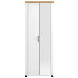 GARDEROBE 5-teilig  in 260/194,5/41 cm  - Weiß/Eiche Artisan, Basics, Holzwerkstoff (260/194,5/41cm) - Carryhome