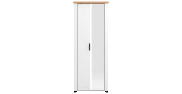 GARDEROBE 5-teilig  in 260/194,5/41 cm  - Weiß/Eiche Artisan, Basics, Holzwerkstoff (260/194,5/41cm) - Carryhome