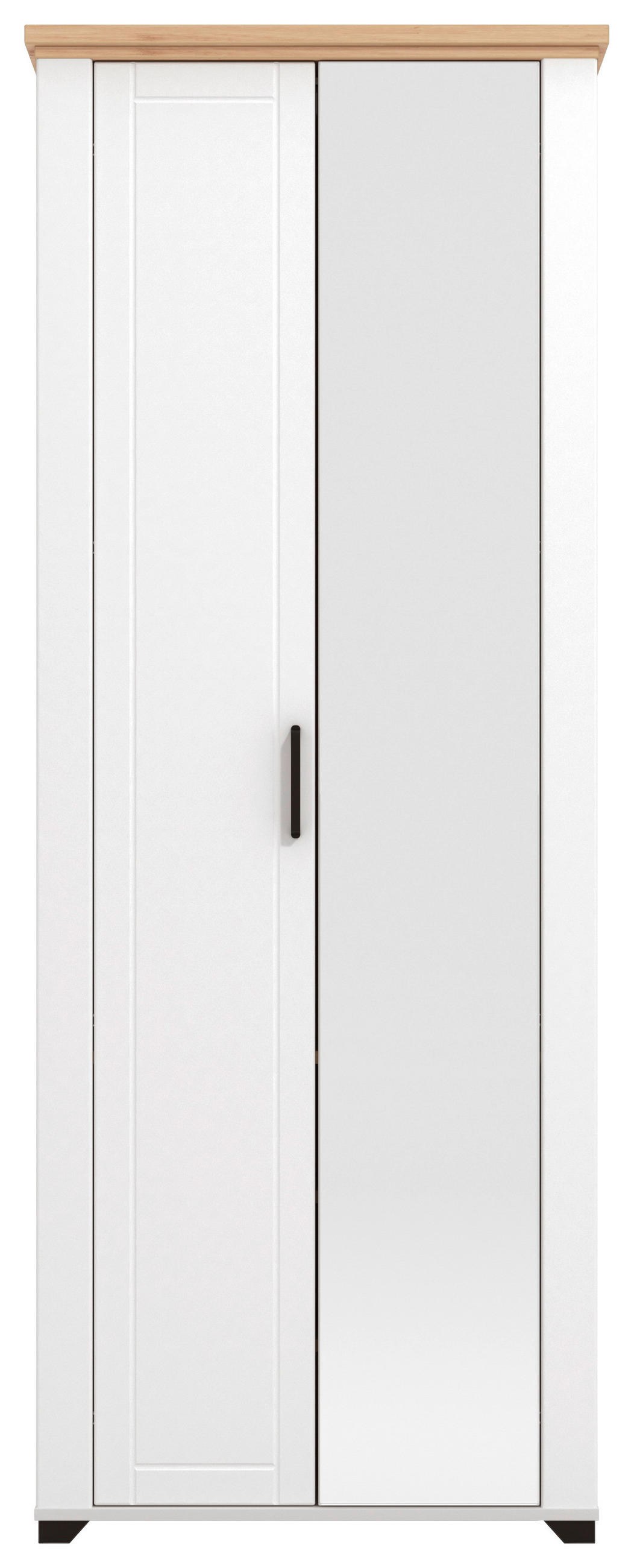 GARDEROBE 5-teilig  in 260/194,5/41 cm  - Weiß/Eiche Artisan, Basics, Holzwerkstoff (260/194,5/41cm) - Carryhome